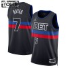 Camiseta Niños NBA Detroit Pistons Killian Hayes 7 2022-23 Jordan Statement Edition Negro Swingman